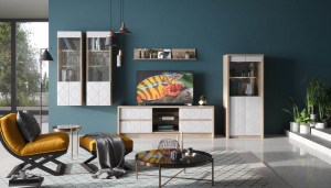 Модульная гостиная Монако (КМК-мебель) Дуб сонома
